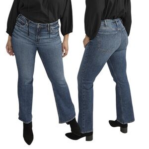 Silver Jeans Most Wanted Flare Max Flex Denim Size 20W